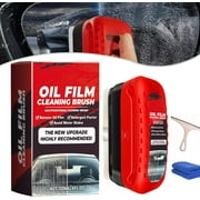 Jet Dry Shop - Jet Dry Shop Wind Shield Cleaner, Jet Dry Car Window Cleaner, Jetdryshop Glass Cleaner, Upgrade Glass Cleaning Board,120ml Automotive Oil Film Cleaning Brush for All Vehicles (1, Red)